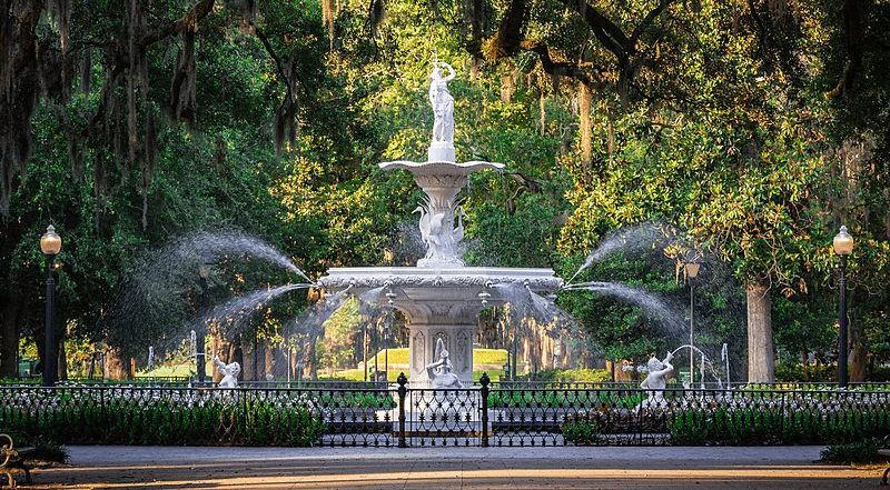 Forsyth Park in Historic Savannah Georgia